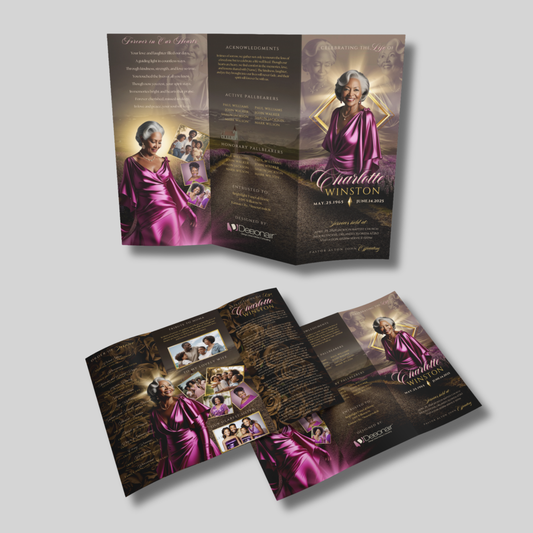 Memorial Trifold Obituary