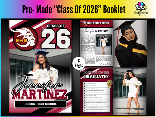 Class of 2026 Graduation Pre Made Booklet Design