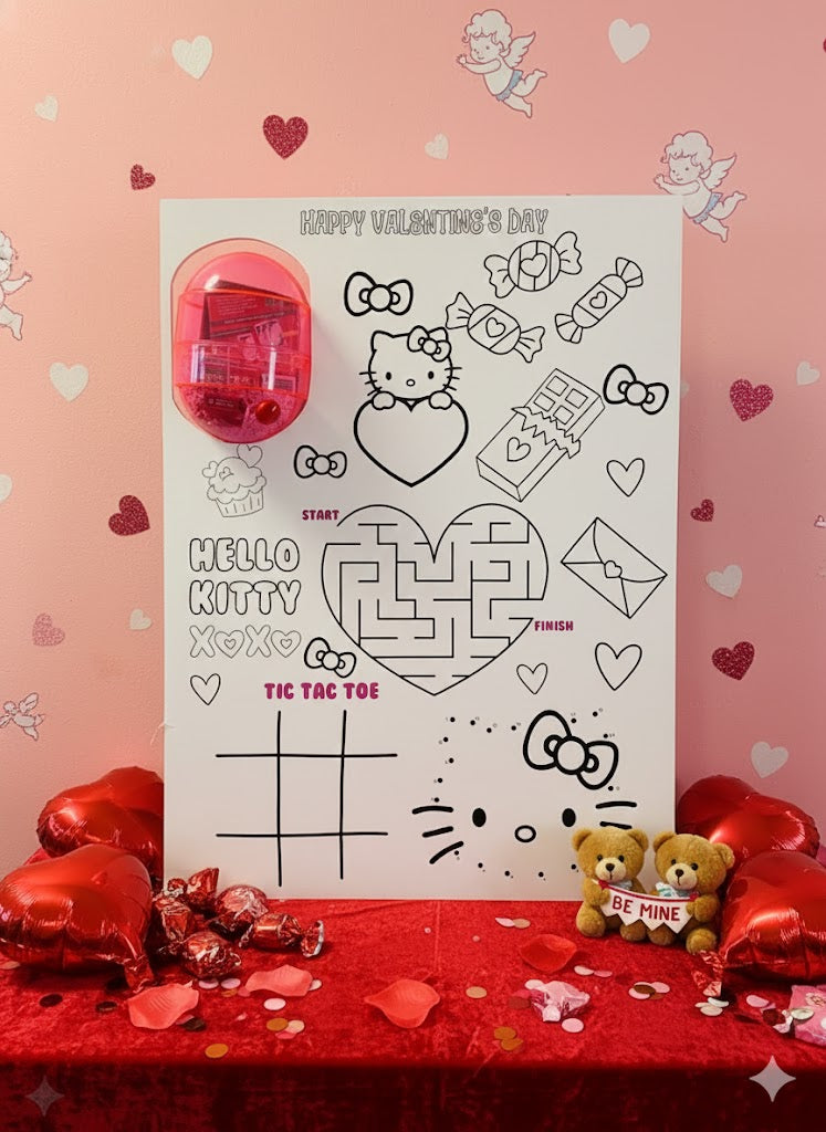Jumbo Valentines Day Card Prints ONLY  (Kids Edition)