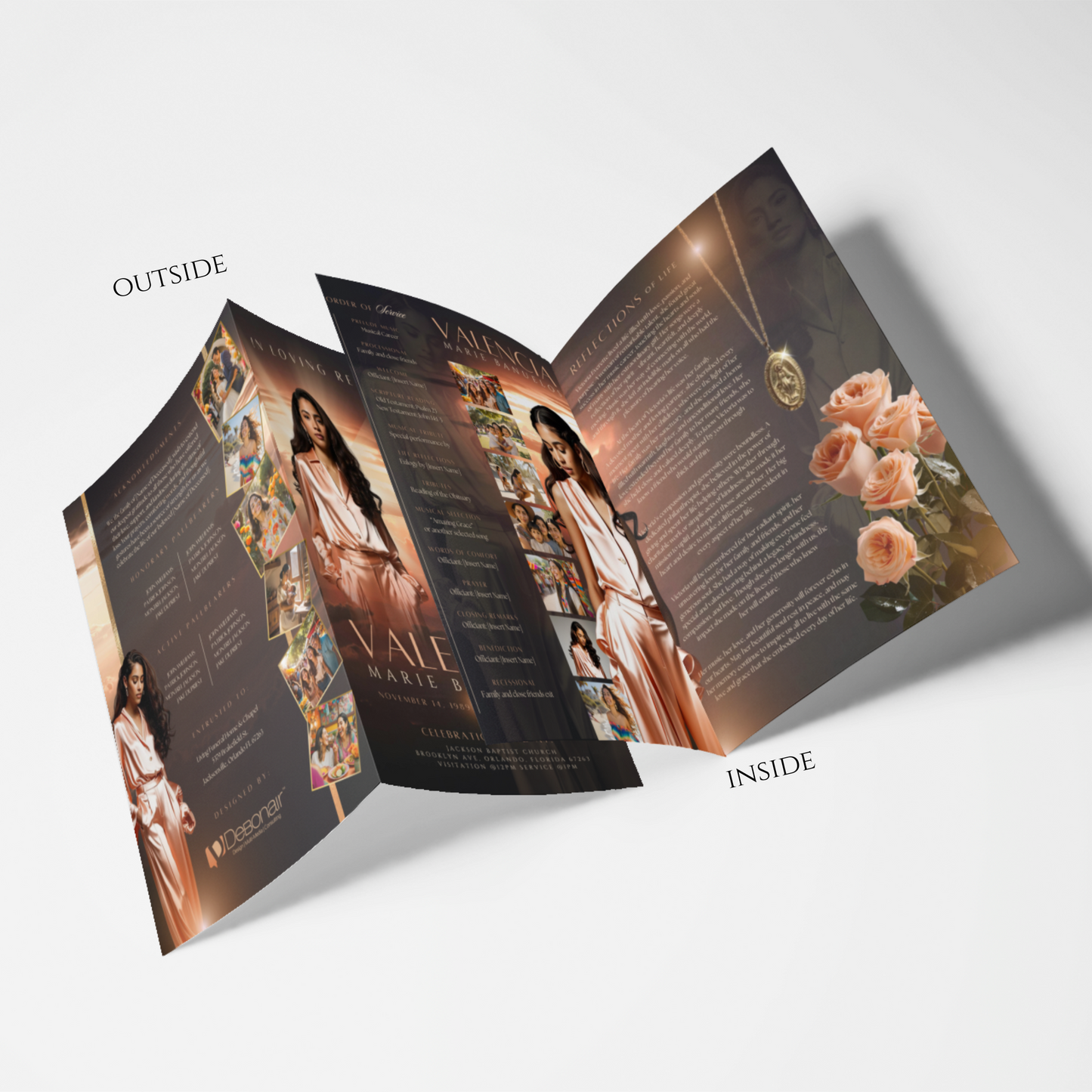 Memorial Bifold Obituary